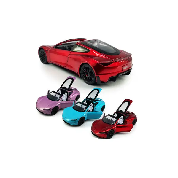 Mașină metalica Roadster la scară 1/24, cu sunet și lumină 6511110051591 CON-279