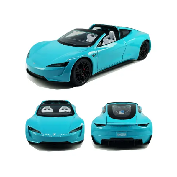 Mașină metalica Roadster la scară 1/24, cu sunet și lumină 6511110051591 CON-279