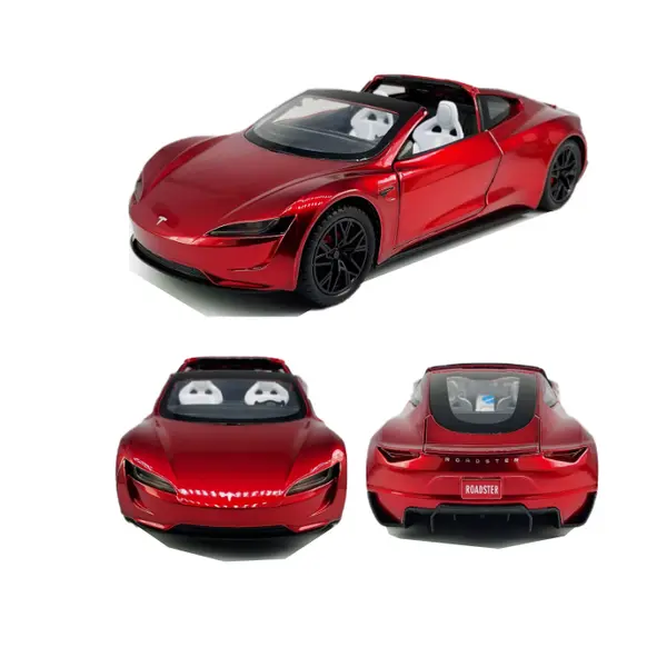 Mașină metalica Roadster la scară 1/24, cu sunet și lumină 6511110051591 CON-279