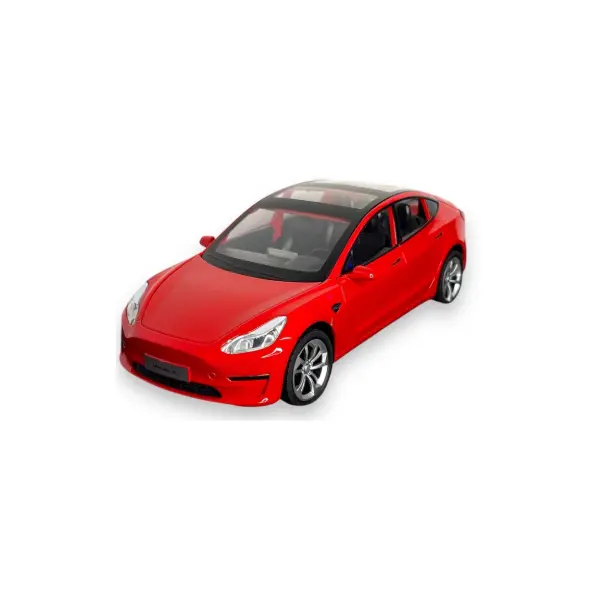 Masina Metal Model 3, cu Faruri si Stopuri care Lumineaza, Sunete realistice de Motor si Alarma, cu Functie Pull-Back, cu Functie de Deschidere a Usilor CON-280