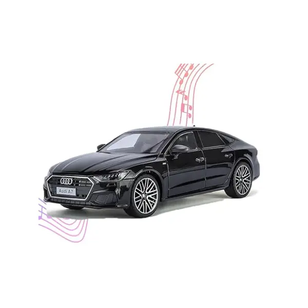 Masina metalica A7, 1:24, directie activa roti fata, suspensii, lumini si sunet 6511110051447 CON-270