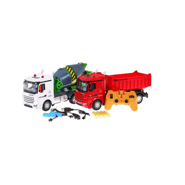 Set Șantier de construcții interactiv 3 în 1Macara Betonieră Dumper Telecomandă 6511110052468 CON-332