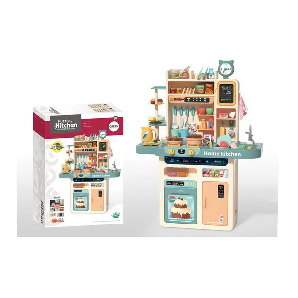 Set de bucătărie 87 buc , Panou cu Butoane Multifuncționale, Lumină, Sunet, Funcții de Abur Real și Accesorii care Își Schimbă Culoarea Incluse 6511110053076 CON-316