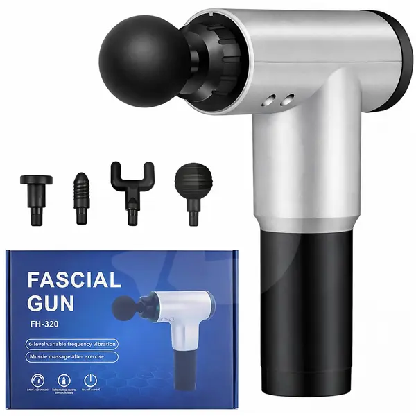 Aparat de masaj Fascial Gun cu trepte de viteză și programe