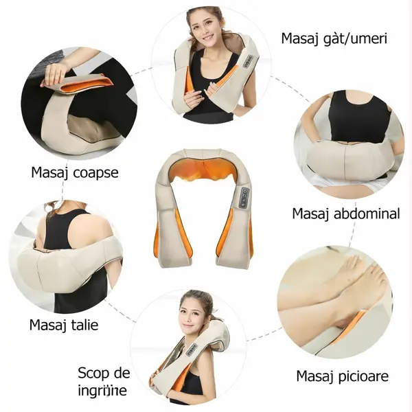 Aparat masaj multifuncțional pentru spate și picioare