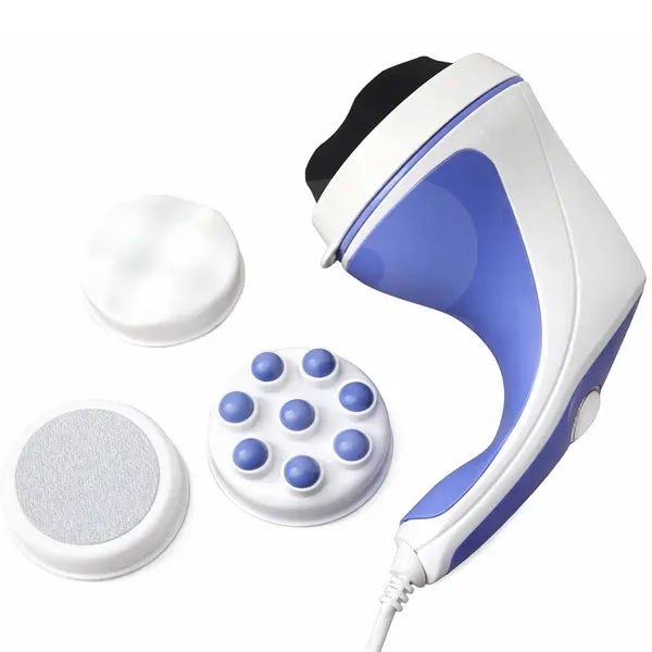 Aparat de masaj corporal electric cu capete interschimbabile pentru relaxare și tonifiere