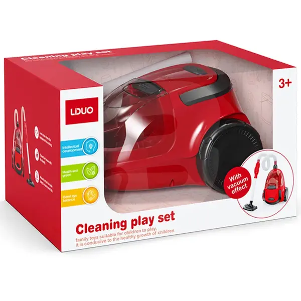 Aspirator electric de jucărie Liduo roșu cu funcție de aspirare CON-421