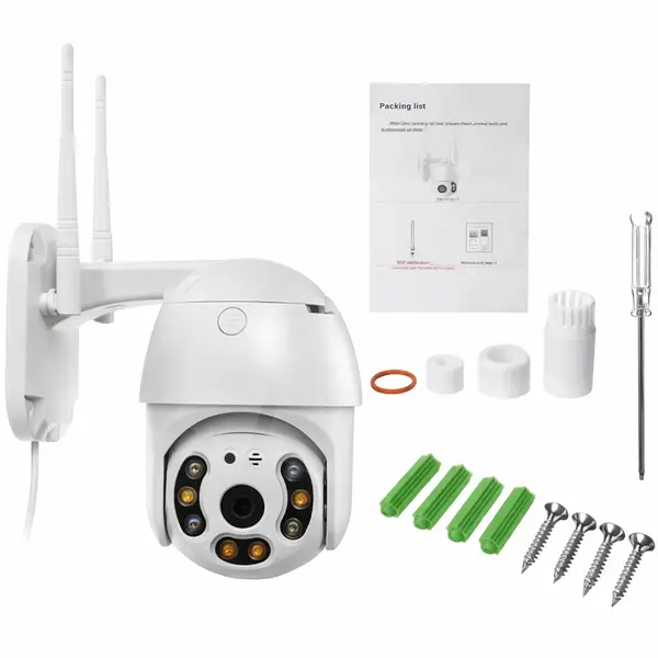 Cameră supraveghere WiFi cu 2 antene și protecție IP66