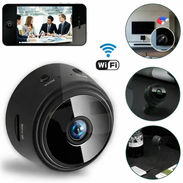 Mini cameră de supraveghere WiFi magnetică cu unghi larg 150 grade