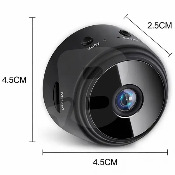 Mini cameră de supraveghere WiFi Full HD 1080p cu LED IR și dimensiuni compacte