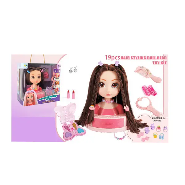 Cap de Păpușă Veitch Fairytales cu 19 Accesorii pentru Coafat și Machiaj 6511110054745 CON-566