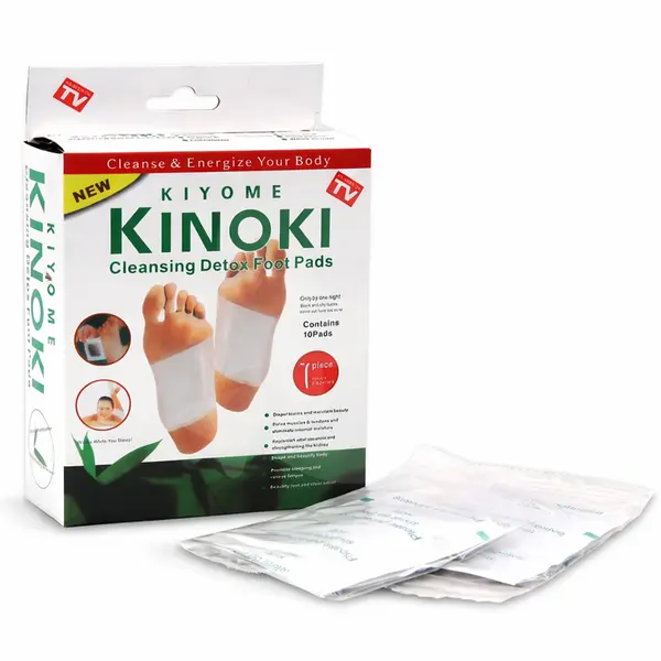Set 10 plasturi detox pentru tălpi Kinoki Kiyome cu plante naturale