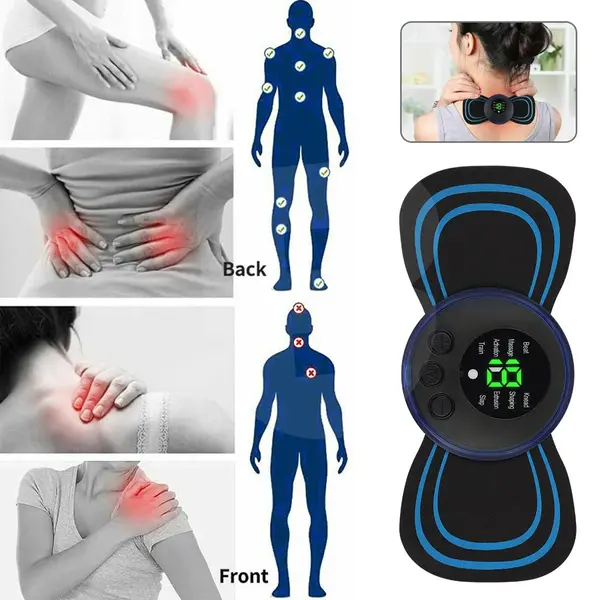 Mini aparat de masaj EMS cu afișaj digital LED