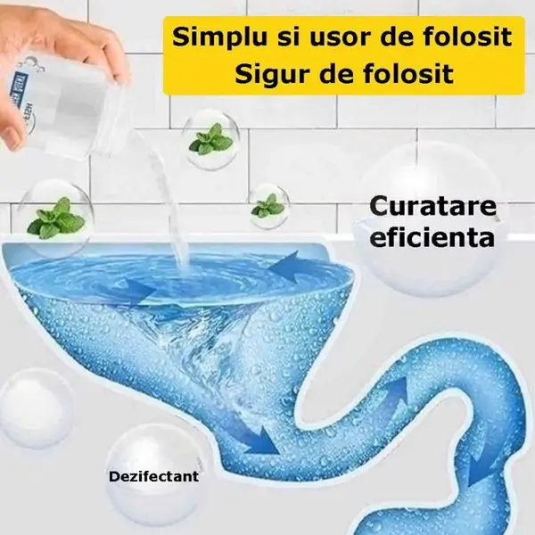 Agent oxigen activ pentru curățarea toaletelor