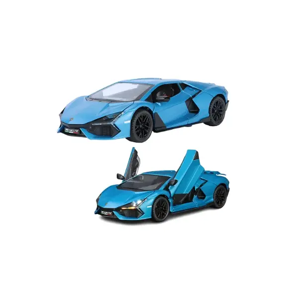Machetă Lamborghini Revuelto 1:24 metal albastru cu uși rabatabile
