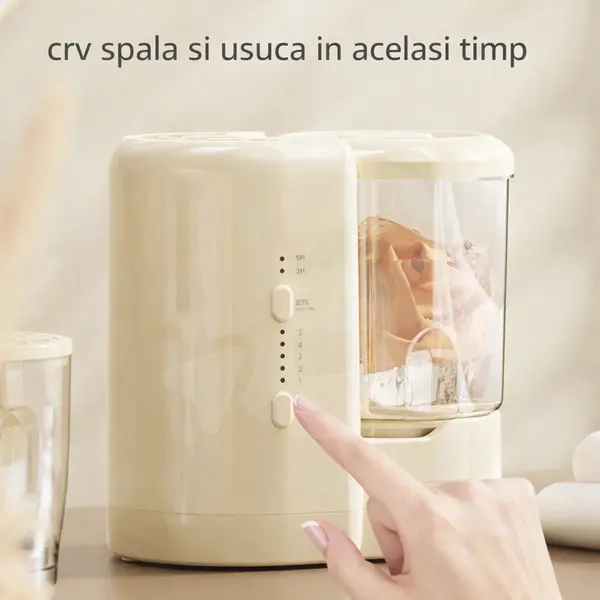 Spălare și uscare integrate pentru articole delicate