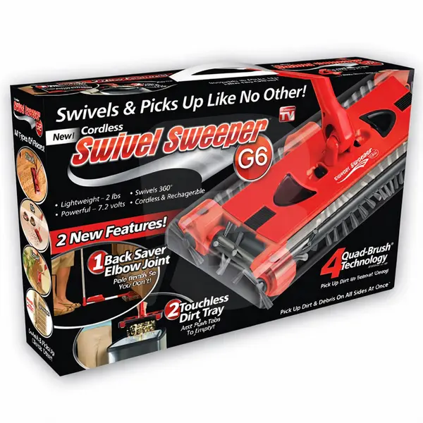Ambalajul original al măturii rotative Swivel Sweeper G6