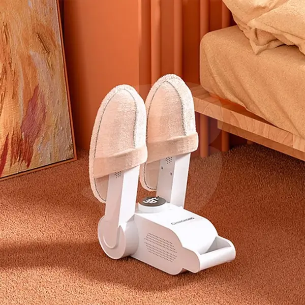 Uscător electric pentru papuci de casă cu aer cald constant