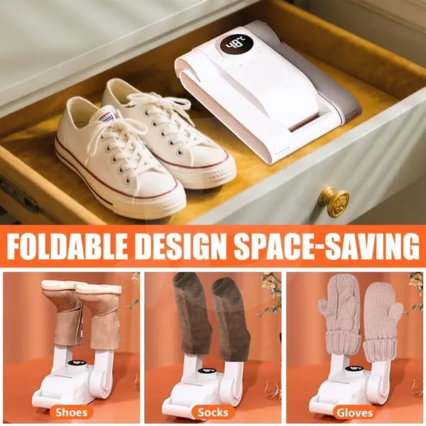 Dimensiuni uscător electric pentru încălțăminte design pliabil