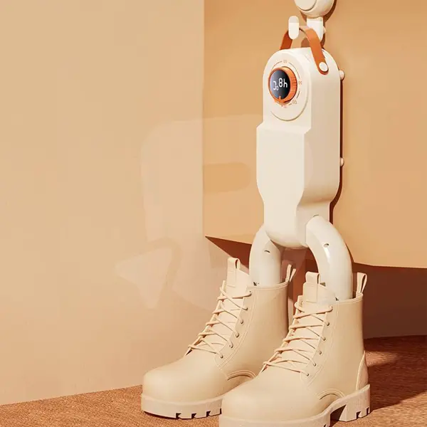 Uscător electric pentru încălțăminte cu design vertical pentru ghete