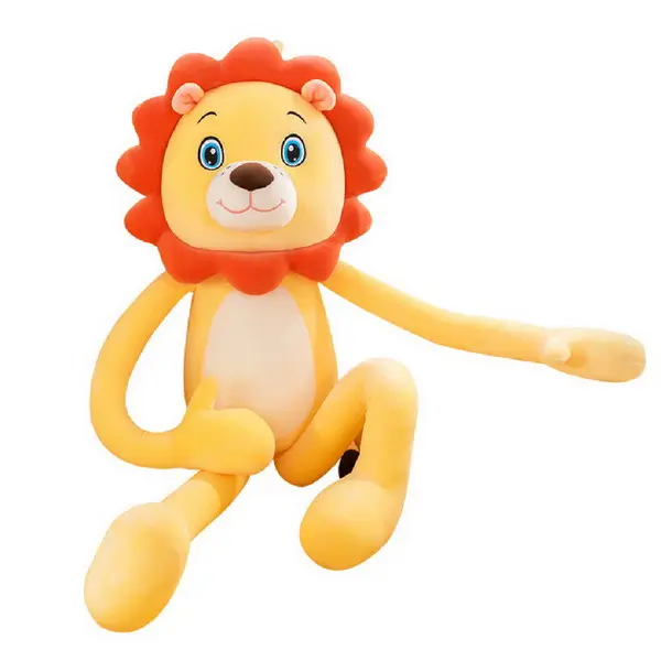 Animal din Pluș Leu cu Picioare Lungi, Material Extra Moale, Dimensiuni 55 cm x 67 cm