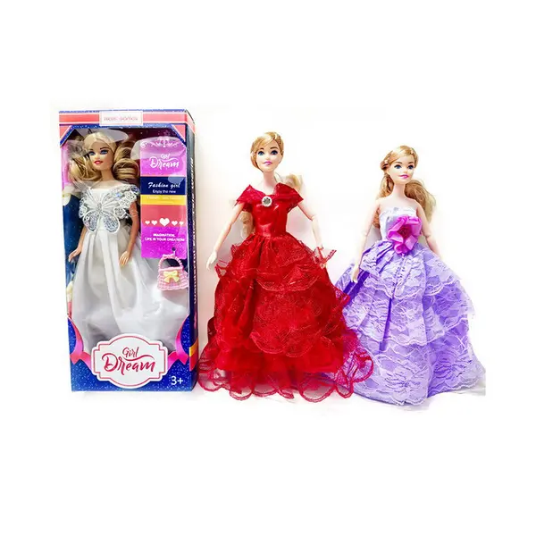 Păpușă Prințesă de Colecție, Rochie de Bal Spectaculoasă cu Detalii Sclipitoare, Include Accesorii și Bijuterii, Înălțime 30 cm