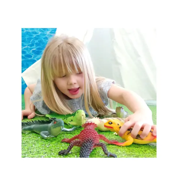 Reptile mari din cauciuc 23 cm utilizate în joacă