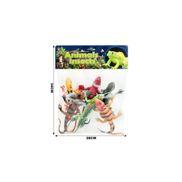 Set reptile din cauciuc ambalaj transparent