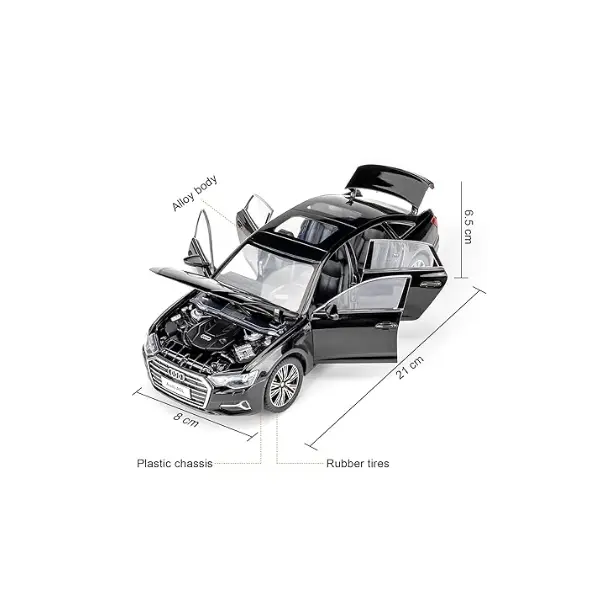 Detalii interior mașină metalică Audi A6L 1:24