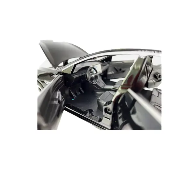 Detalii interior mașină metal Model 3 cu portiere deschise