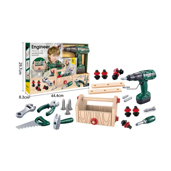 Set de Scule Interactiv pentru Micii Ingineri, cu Unelte Realiste și Accesorii de Construcție