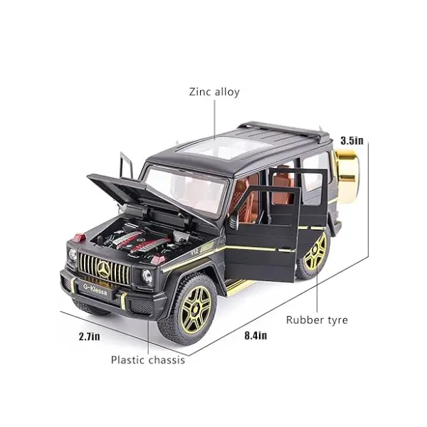 Detalii compartiment motor mașină metalică G63