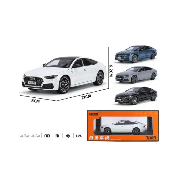 Mașini metalice Audi A7 1:24 disponibile în mai multe culori