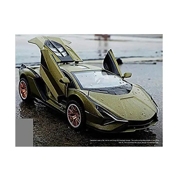 Lamborghini Sián FKP 37 mașinuță metalică cu uși rabatabile deschise