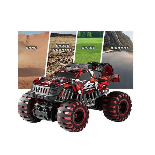 Mașină Monster RC pentru nisip, iarbă, off-road și asfalt