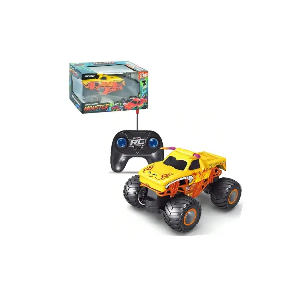 Masină Monster Truck OFF ROAD cu Telecomandă, Scara 1:16, Suspensii Individuale, Acumulator și Încărcare USB