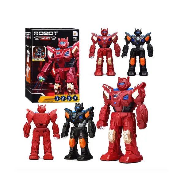 Robot interactiv "Space Warrior" cu lumini LED, sunete realiste de lupta si functii de mers