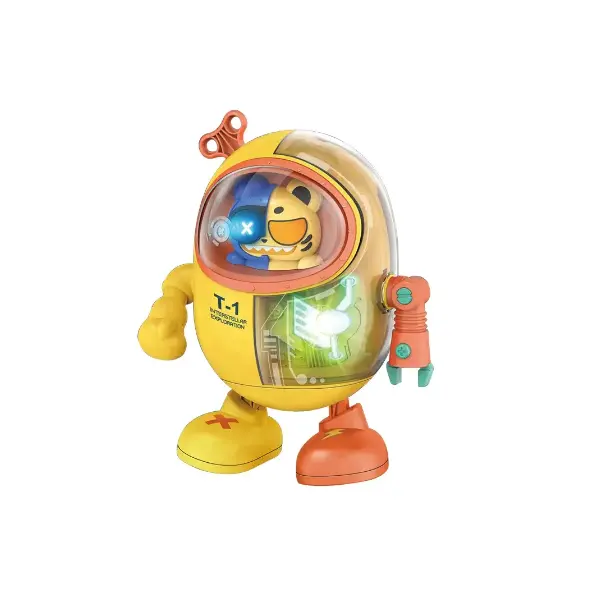 Robot Interactiv Pisică Inteligentă, Funcție de Dans și Cântat, Lumini LED Multicolore, Mișcare Omnidirecțională, Înălțime 19 cm, Multicolor
