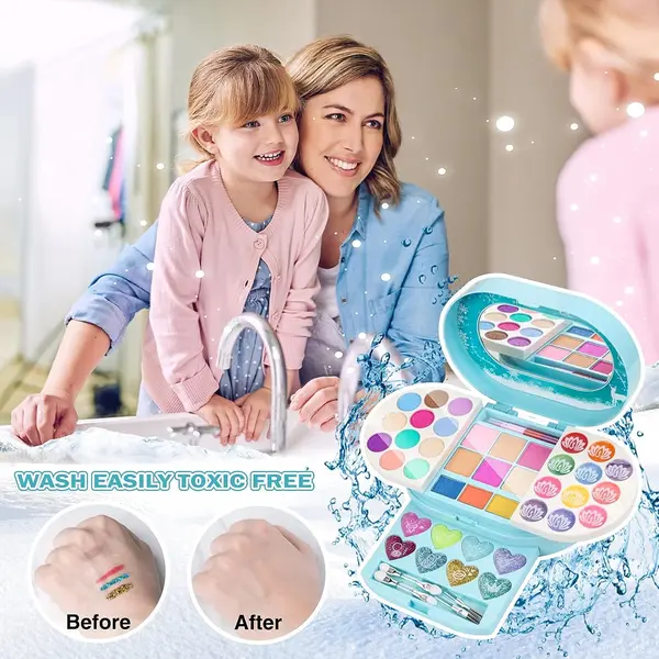 Set machiaj copii cu farduri și gloss