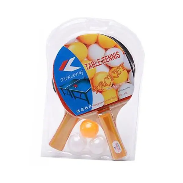 Set Complet Tenis de Masă (Ping-Pong), Include 2 Palete cu Suprafață din Cauciuc și 3 Mingi, Dimensiuni Standard, Husă de Transport Inclusă