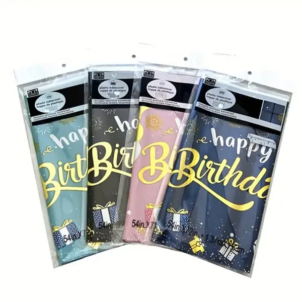 Față de masă pentru petrecere și aniversare din folie aluminiu „La mulți ani”, 137 × 183 cm