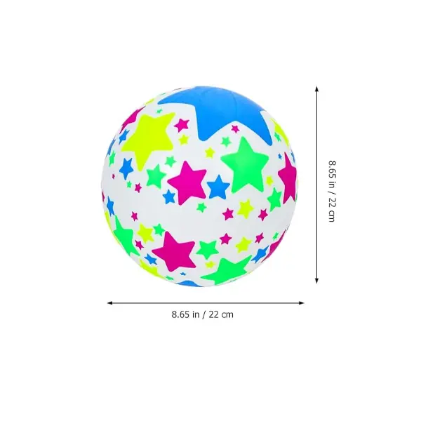 Minge colorată din plastic cu stele pentru copii 22 cm