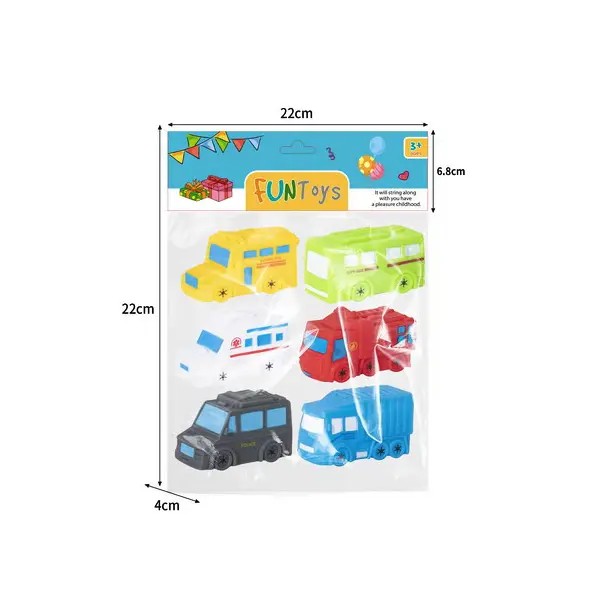 Set mașinuțe piuitoare pentru baie ambalaj cu 6 piese