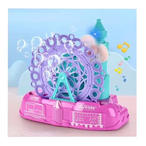 Masina de facut baloane de sapun model Castel cu Roata Panoramica muzica si lumini