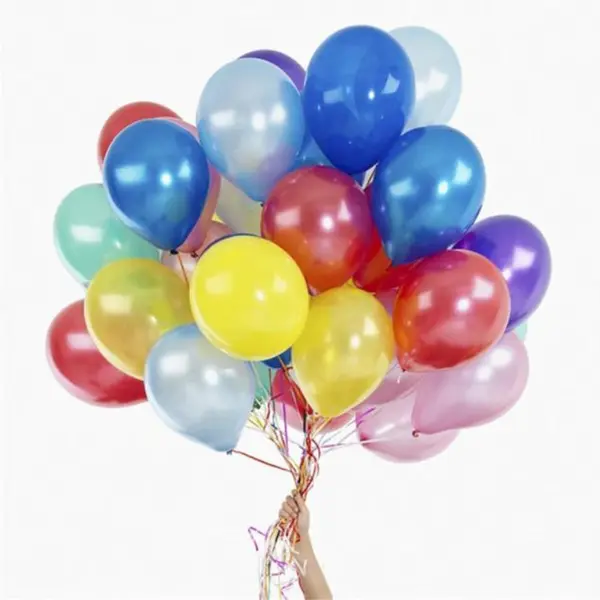 Baloane colorate din latex, culori mixte, set 100 buc