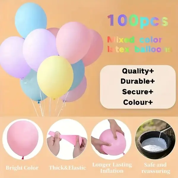 Set en-gros 100 baloane din latex premium