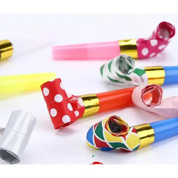 Set fluiere party colorate extensibile