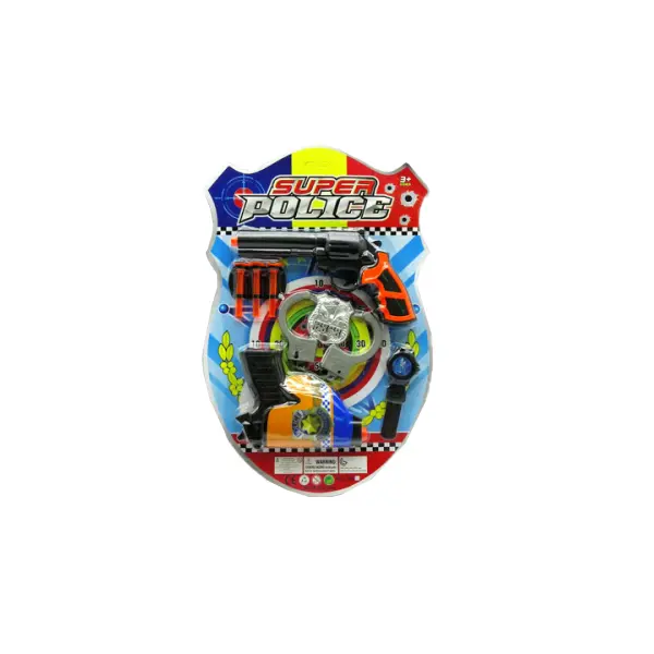 Set Tactical Super Police, Include 2 Pistoale, Cătușe cu Chei și Accesorii, Design Realist, Lungime Pistol 18 cm, Multicolor