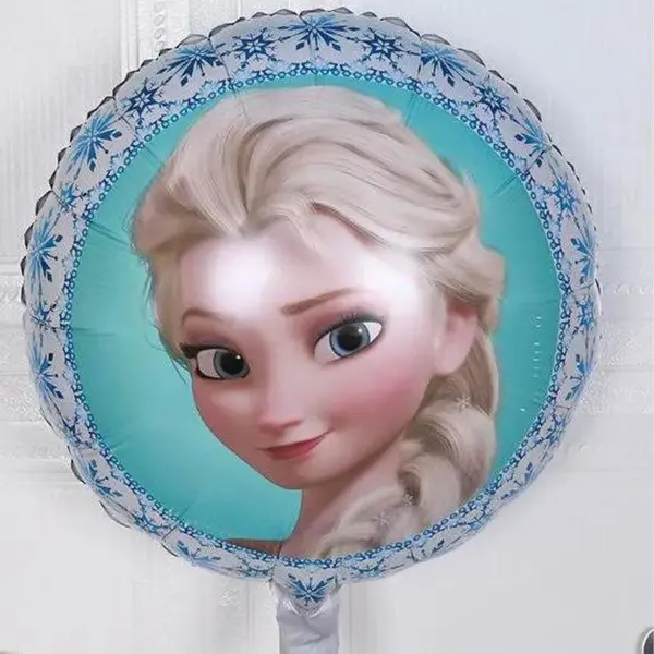 Balon din Folie de Aluminiu Rotund Elsa - Regatul de Gheață (Frozen), 45 x 45 cm