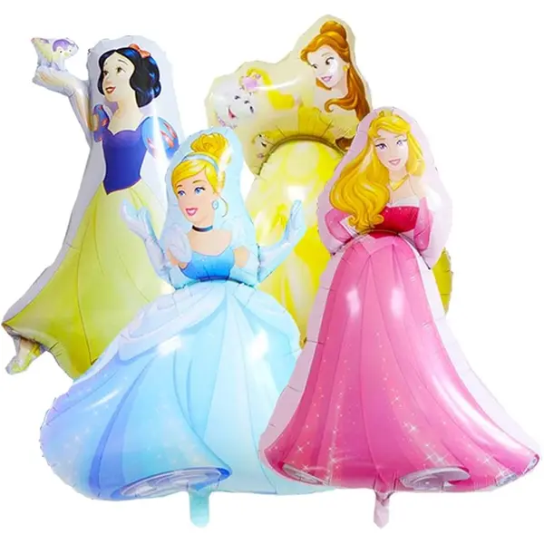 Balon din Folie de Aluminiu Tip Figurină, Model Prințese Disney, 85 x 60 cm
